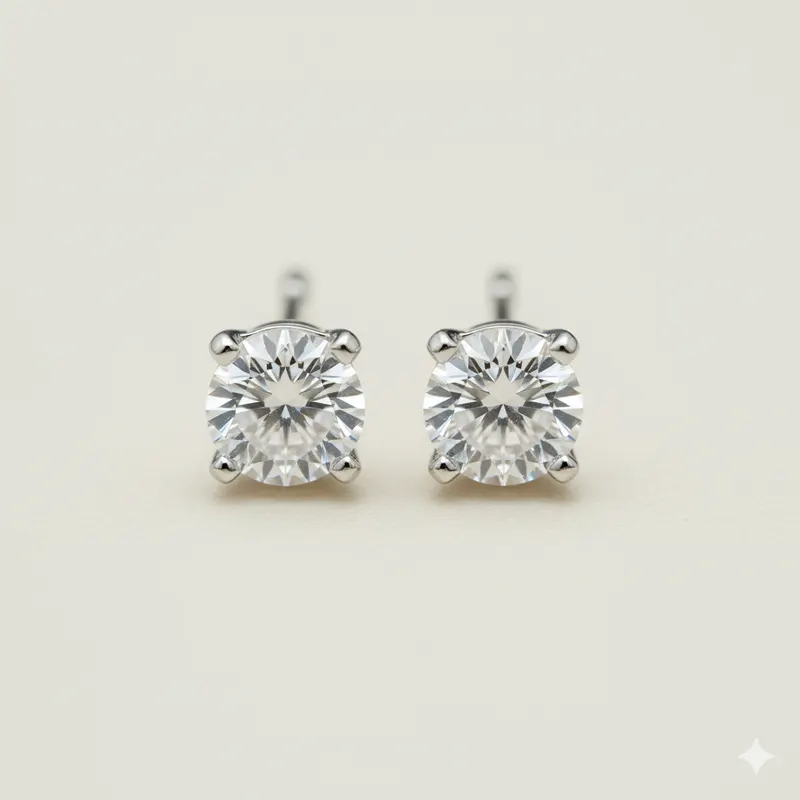 Diamond Hoop Earrings