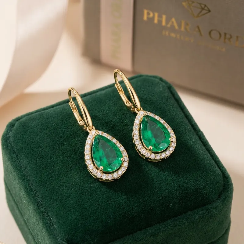 Gold Jhumka Earrings